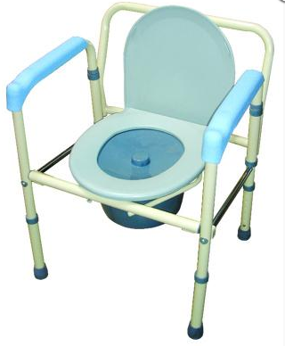 鐵製便器椅-硬墊