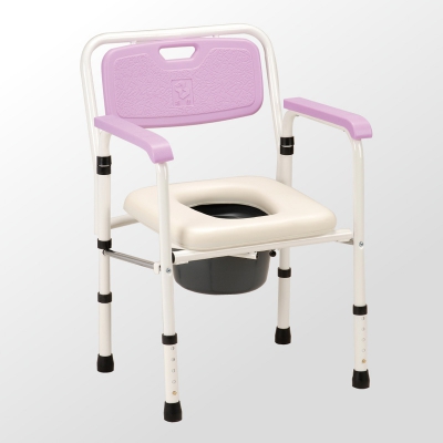 鐵製軟墊收合便器椅-JCS-102